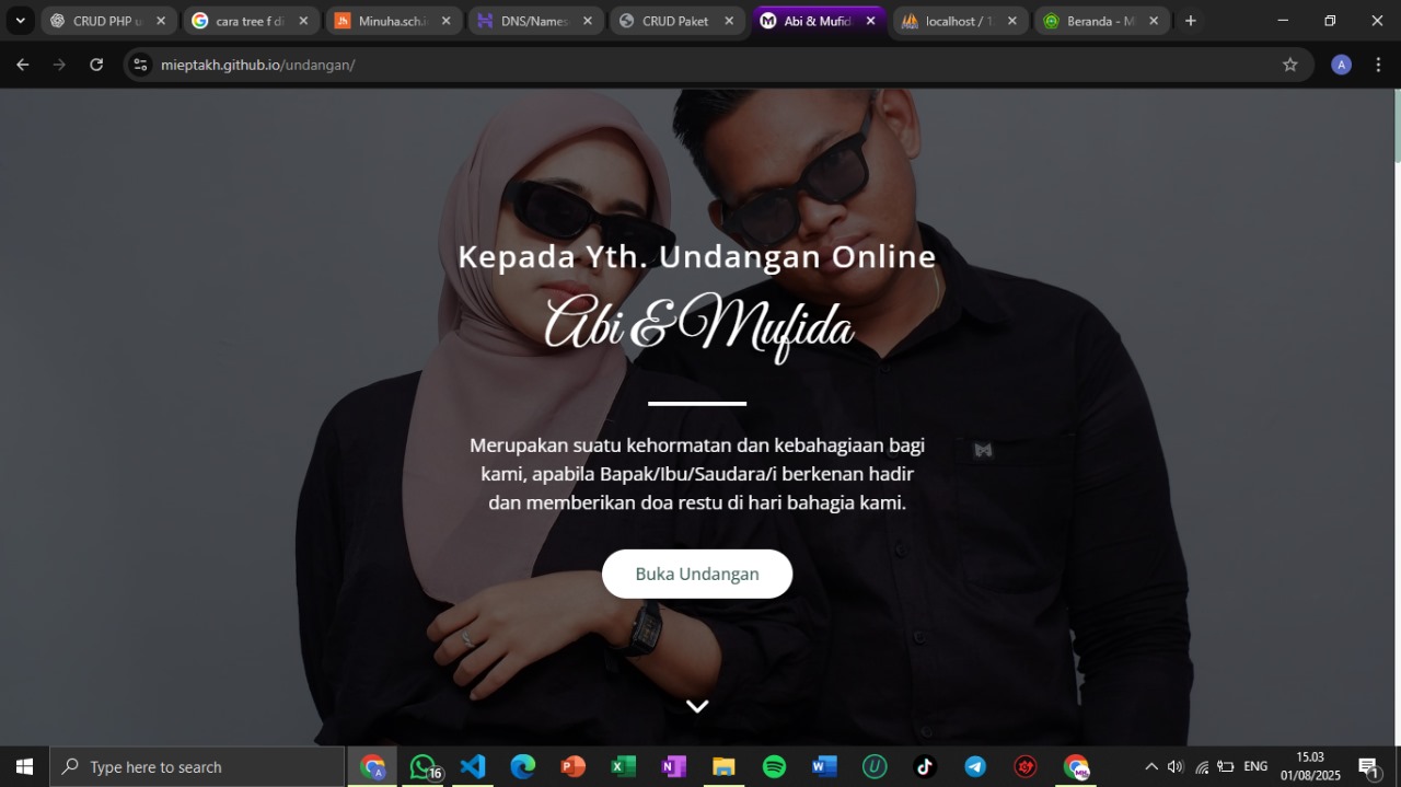 Screenshot Paket Undangan Nikah